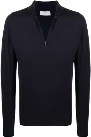 JOHN SMEDLEY Half zip knitted jumper