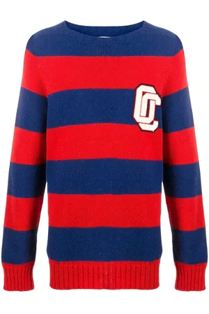 Opening Ceremony Men Jumpers - Logo patch striped jumper