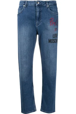 Moschino Logo print straight-leg jeans