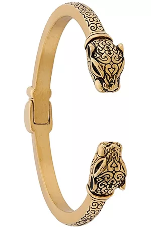 Nialaya Men Bracelets - Jaguar head bracelet