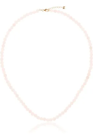 Mateo 14kt yellow rose quartz necklace