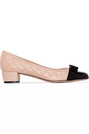 Salvatore Ferragamo Vara Q 35 quilted leather pumps