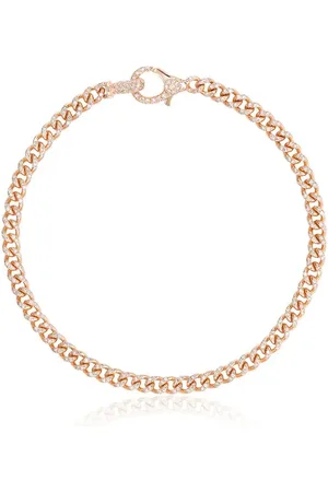 Shay 18K rose 6.5 inch baby pavé diamond bracelet