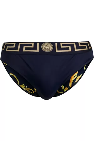 VERSACE Greca-print swimming trunks