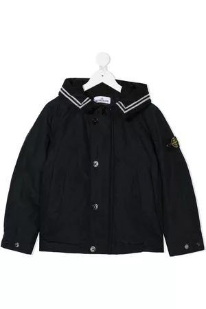 Stone Island Hooded logo patch jacket