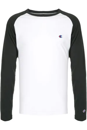 Champion Men Long Sleeve - Two-tone logo embroidered Tee