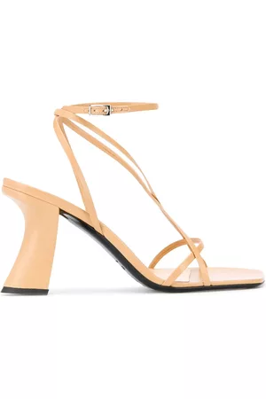 By Far Curved heel sandals