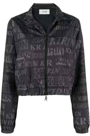 Kirin Logo print open-back jacket