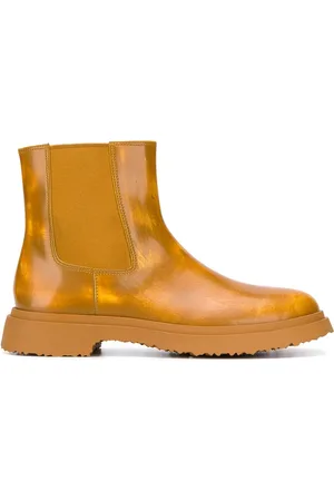 KANGHYUK leather strap boots - Yellow