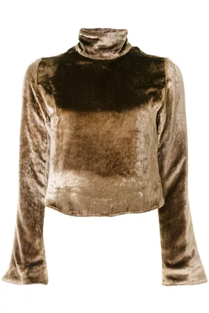 Sulvam Velvet cropped sweatshirt