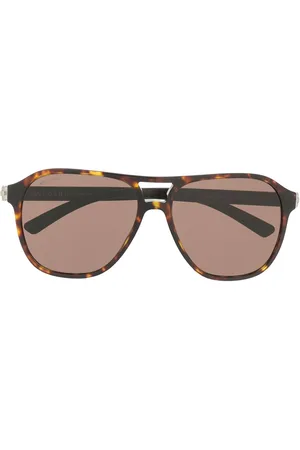 Bvlgari Men Sunglasses - Tinted aviator sunglasses