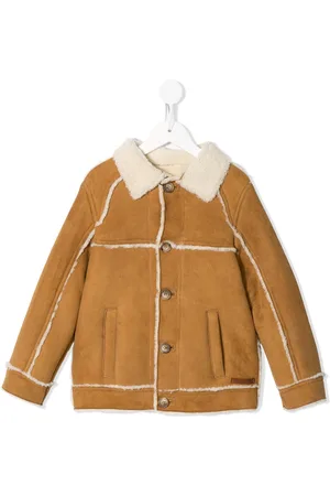 Dolce & Gabbana Shearling-trim single-breasted jacket