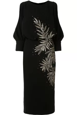 Saiid Kobeisy Open-shoulder embroidered dress