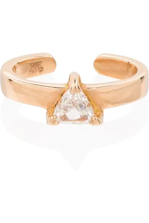 Anita 18kt rose gold Trillion diamond ear cuff