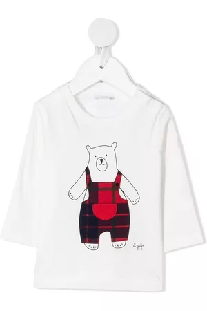 Il gufo Bear-print logo T-shirt