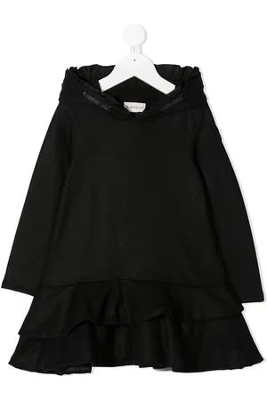 Moncler Hooded ruffle detail dress