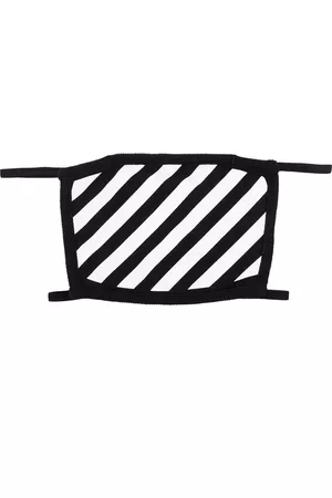 OFF-WHITE Diagonal stripe face mask