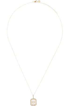 Mateo 14kt yellow O-initial diamond necklace