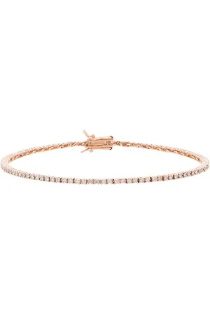 Mateo 14kt rose gold diamond tennis bracelet