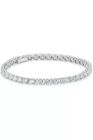 De Beers Jewellers 18kt White Gold DB Classic Eternity Line Diamond Bracelet  - Farfetch