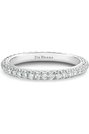 De Beers 18kt gold DB Darling eternity diamond band
