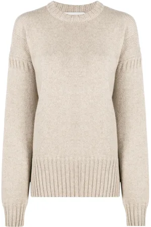 PRINGLE OF SCOTLAND Guernsey stitch cashmere jumper