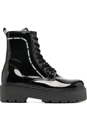 Tommy Hilfiger Platform logo print boots