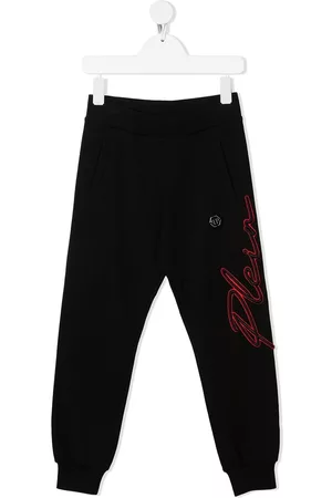 Philipp Plein Signature logo plaque track pants