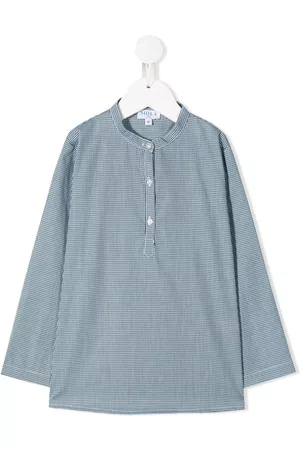 SIOLA Long-sleeved micro print shirt
