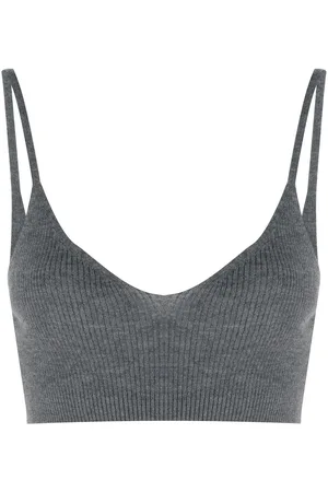 Cashmere In Love Ribbed-knit cropped top