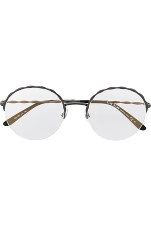 Elie saab Wavy-detail round-frame glasses