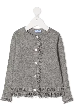 SIOLA Fringed-edge cardigan