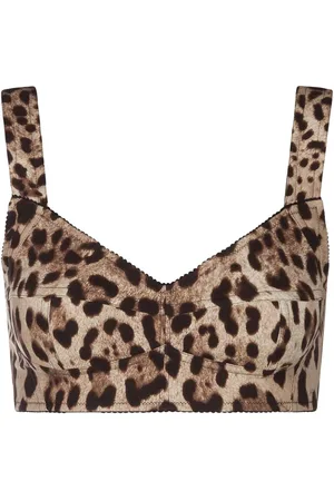 Dolce & Gabbana Leopard-print bustier top
