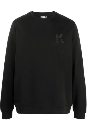 Karl Lagerfeld K embroidery rib-trimmed sweatshirt