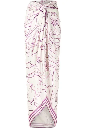 AMIR SLAMA Abstract-print long sarong