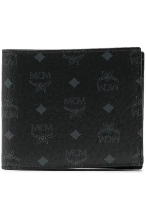 MCM Men Wallets - Small monogram-print bi-fold wallet