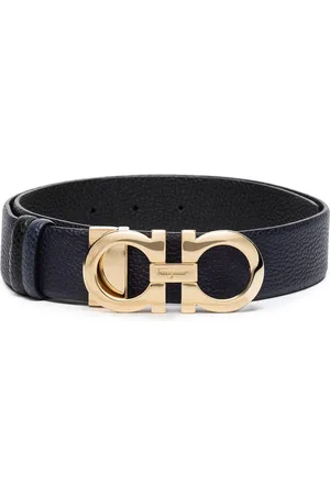 Salvatore Ferragamo Leather Gancini buckle belt
