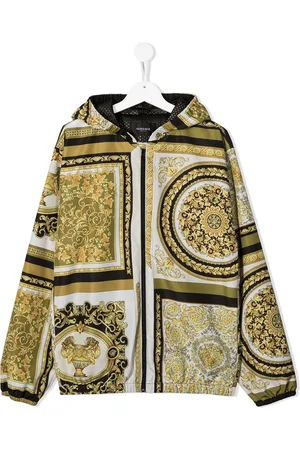 VERSACE Barocco-print hooded jacket