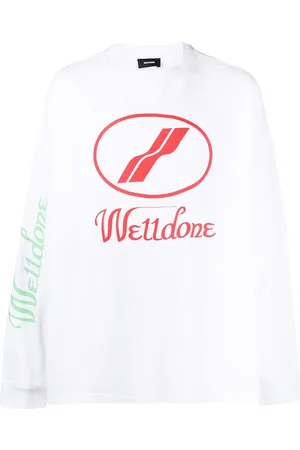 We11 Done Logo print long-sleeved T-shirt