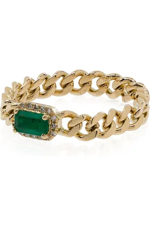 Shay 18kt yellow emerald diamond ring