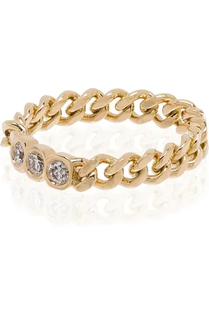 Shay 18kt yellow diamond chain-link ring
