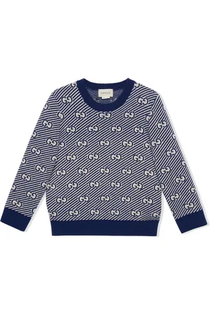 Gucci Jacquard GG stripe knit jumper