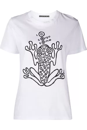 10 CORSO COMO Frog-print short-sleeved t-shirt