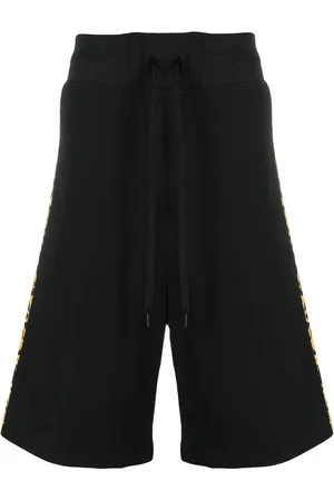 VERSACE Baroque-print cotton shorts