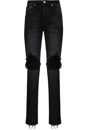 Purple Brand Low-rise " Wash Blowout" slim jeans