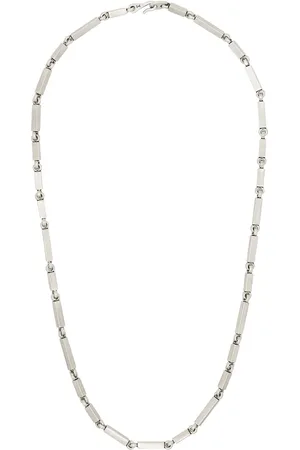 M. COHEN Sterling rectangular-link necklace