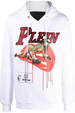 Philipp Plein Graphic-print rib-trimmed hoodie