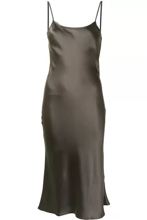 Voz Midi silk slip dress