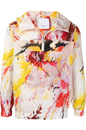 Ports V Graffiti-print pullover jacket