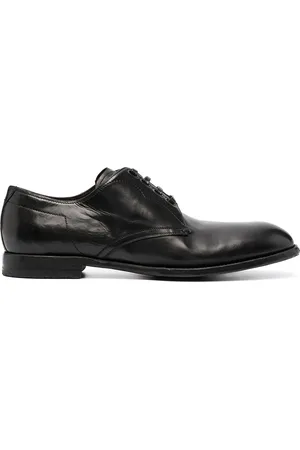 Dolce & Gabbana Vintage-finish calfskin Derby shoes